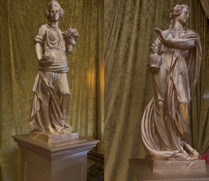 Maria and Dimitra Statue Set